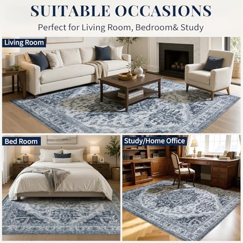 UKISS Washable Rugs 5'x7' Area Rugs - Image 7