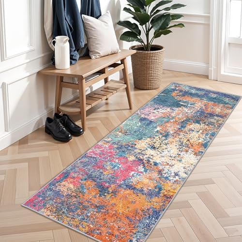 2x6 Hallway Washable Runner Rug: Non Slip Rugs - Image 2