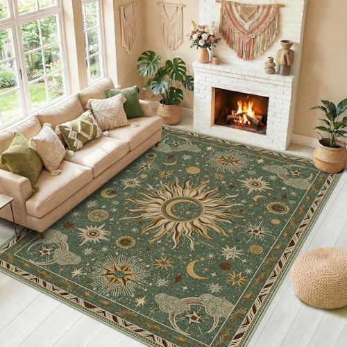 Vacuum-Friendly, 8x10 Washable Area Rug by meejou