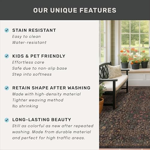Washable Boho 3x16 Long Runner Rug - Image 6