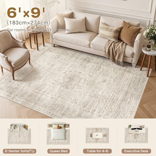 Nakagishi Neutral 6x9 Area Rugs - Image 5