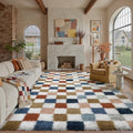 PureCozy Checkered Area Rug 9x12 by PureCozy