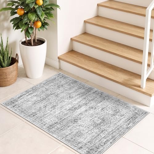 2x3 Rug Non Slip, Small Washable Entryway Rug - Image 3