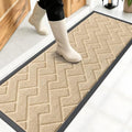 OLANLY Front Door Mat Outside 47x17, All-Season Absorbent Rubber Doormat by OLANLY