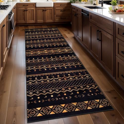 SERISSA 2x6 Washable Non-Slip Boho Runner Rug by SERISSAHomeDecorCollection