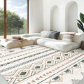 Area Rug for Living Room 10x12: Large Washable Boho Moroccan Rugs Geometric by AOYAOMI