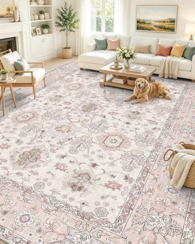 OLANLY 9x12 Washable Area Rug, Soft Non Slip Carpet by OLANLY