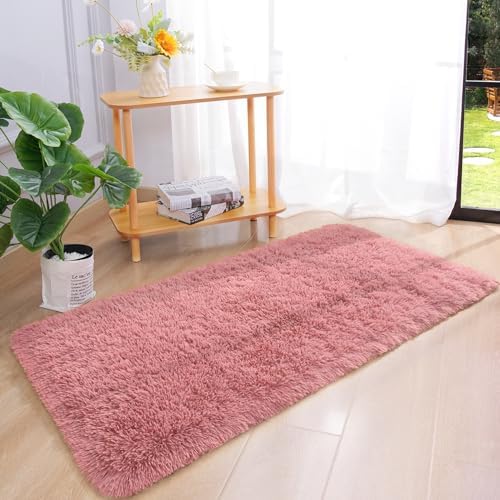 Chicrug Soft Runner Rug for Bedroom Living Room Plush Fluffy Rug 2x4 - Image 2