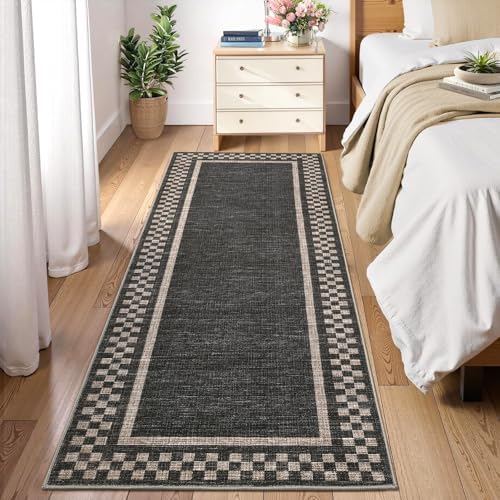 Garvee 2x6 Indoor Rugs for Entryway Checkered Washable Runner Rug - Image 3