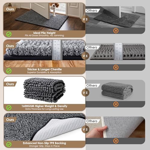 EHEYCIGA 60x36in.Super Absorbent Dog Door Mat - Image 2