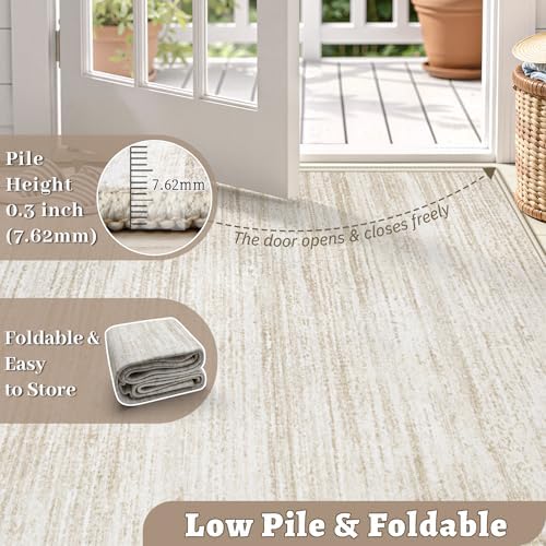 Area Rug 9x12 Living Room Rugs: Washable Modern Rug Large Non-Slip Soft Rugs - Image 6
