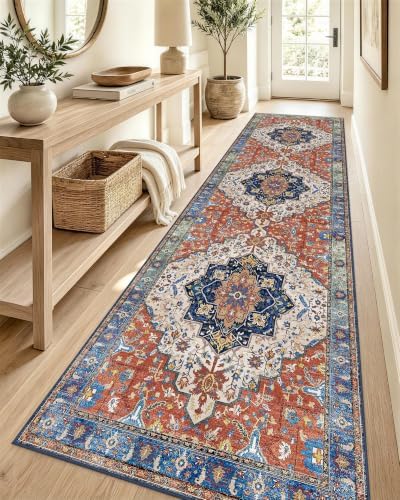 OLANLY 2'6"x12' Washable Runner Rug, Non Slip Carpet by OLANLY