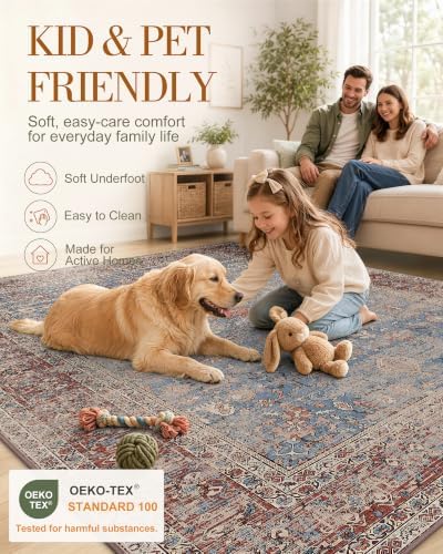 OLANLY 3x5 Washable Accent Rug, Soft Non Slip Carpet - Image 5