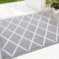 Finchitty Indoor Door Mat, Dirt Resistant Doormat, Light Grey by Finchitty