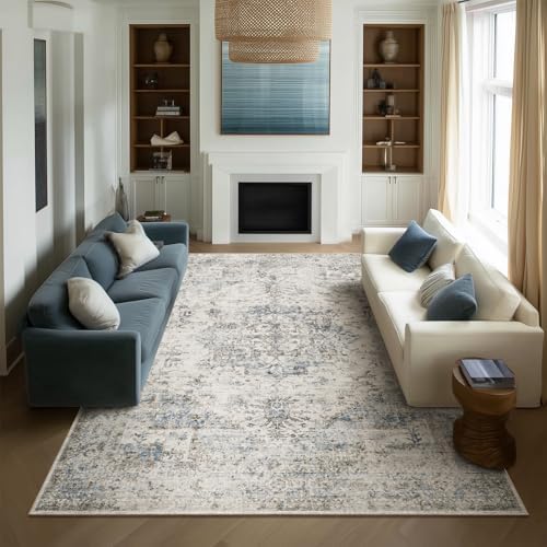 Machine Washable Rugs for Living Room: 10x14 Area Rugs for Bedroom by NoiFamo