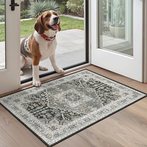 Madane Washable Area Rug 2x3 Small Entryway Rugs - Image 2