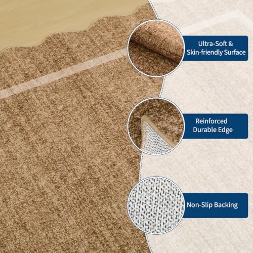 GarveeHome Scalloped Area Rug 4x6 - Image 6