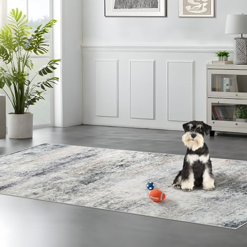 Non Slip 3x7 Rug Runner: Washable Abstract Rugs - Image 2
