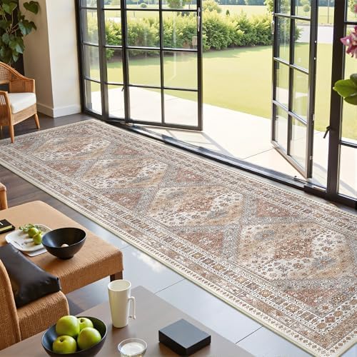 Runner Rug 2x10, Vintage Washable Rugs - Image 4