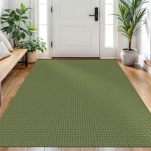 EARTHALL Woven Area Rug 4x6 Ft Washable Rugs by EARTHALL