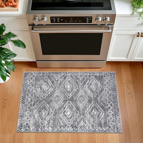 KILOCOCO Entryway Rug 2x3 Washable Indoor Door Mat Non Slip Small Rug - Image 3
