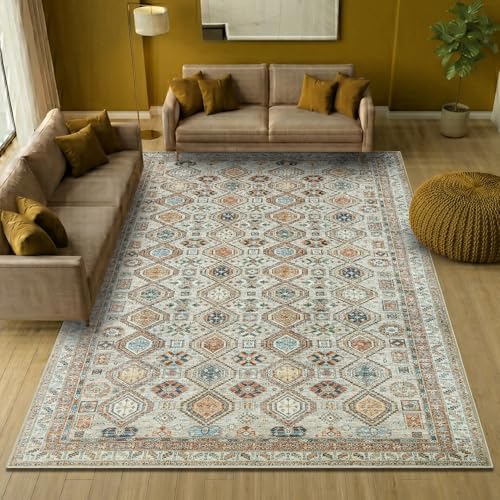 Keen Home Design Vintage Washable Area Rug, Non-Slip Low Pile - Image 4