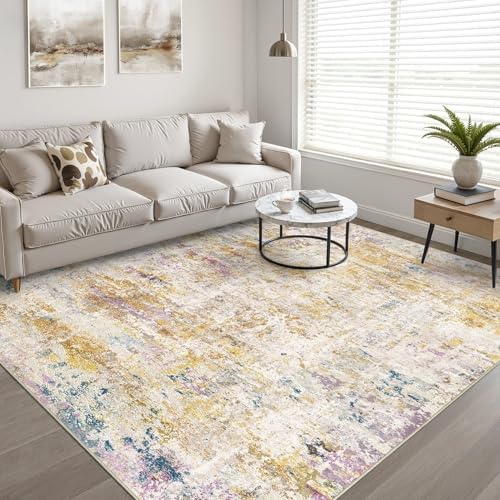 LOONGRUG 6x9 Area Rug Washable Neutral Modern Rug - Image 6