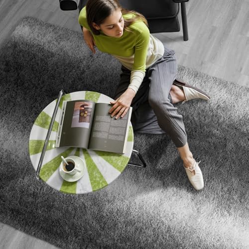 Zentavio Grey White Gradient Area Rugs - Image 6