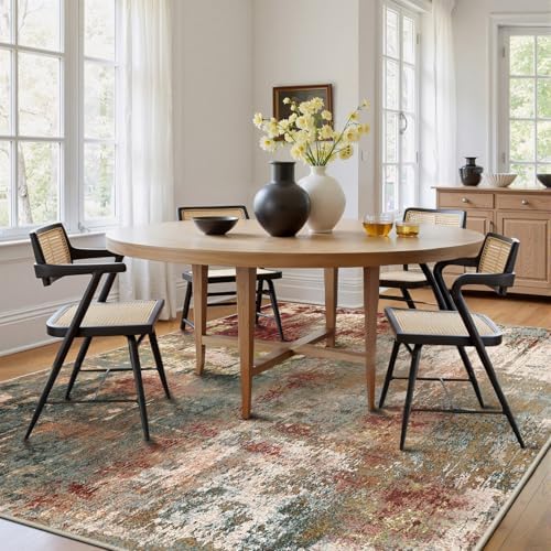 RELEANY Washable 6'x9' Abstract Area Rug - Image 3