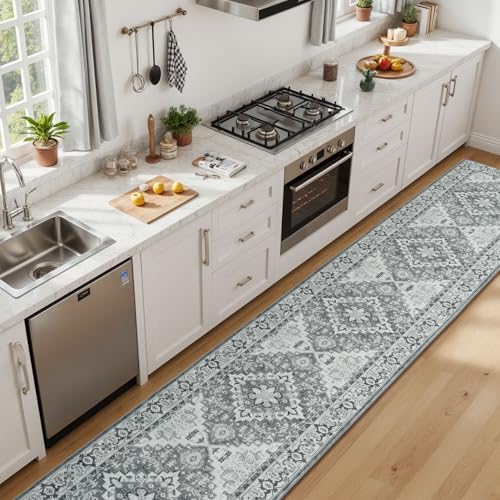 Lessymo 2 x 10 Runner Rug for Hallway, Washable Entryway Rugs - Image 4