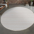 Modern Indoor Rug Stripe 6 Round Area Rugs by Unknown