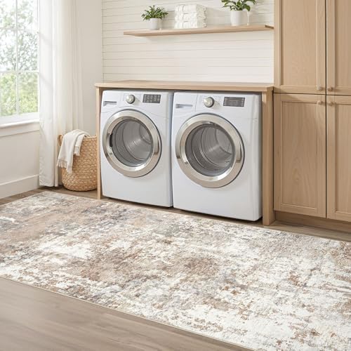 LOONGRUG Runner Rug 2x10 Washable Non-Slip Kitchen Neutral Modern Rug - Image 7