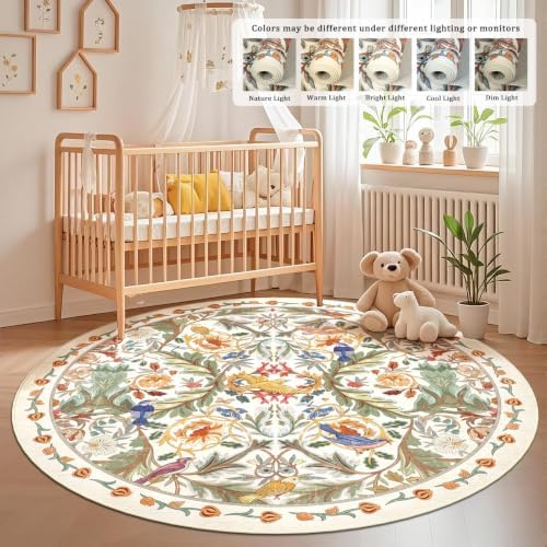 nesrt Round Washable Area Rugs 6Ft - Image 5