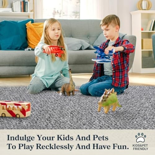 Garvee 9x12 Modern Solid Color Rug - Image 5