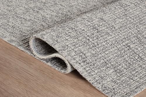 Beverly Rug Easy Jute Gray Runner Rug 2x7 Solid Washable Durable Outdoor Indoor - Image 7
