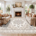 11x11 Living Room Square Rug: Washable Non Slip Stain Resistant Area Rug by HYHAOYUNLAI