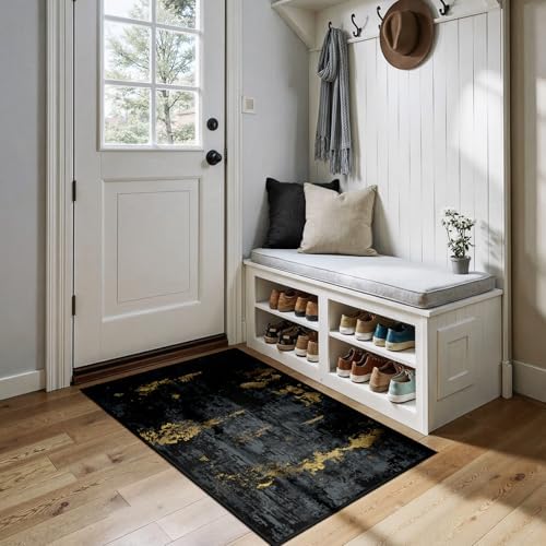 RELEANY Washable 3'x4' Abstract Area Rug - Image 3