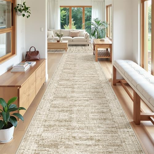 3x18 Runner Rug Non Slip, Washable Hallway Runner Rug by Restydon