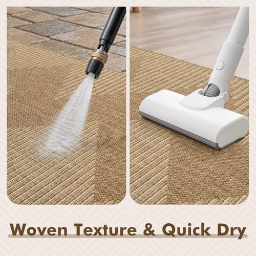 MontVoo-Outdoor Rug Carpet Patio Rug 5x7 ft Polypropylene Indoor Outdoor Rugs - Image 5