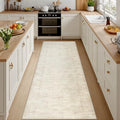 2x10 Hallway Washable Runner Rug: Kitchen Carpet Retro Beige by Luxturiy