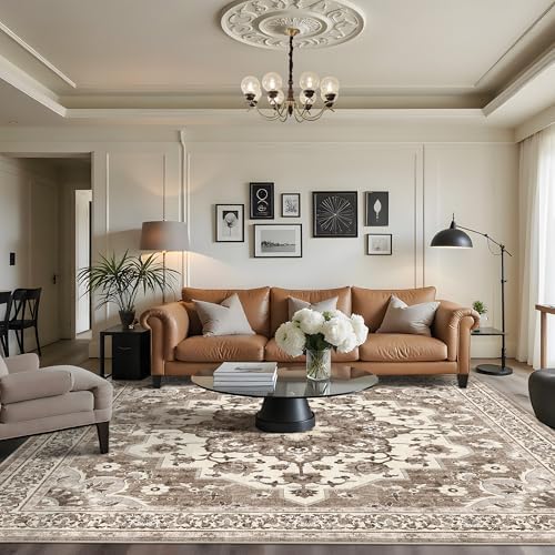 Washable Oriental Area Rug: Soft 10x10 Area Rugs by TOPRUUG