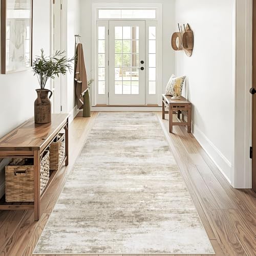 Washable 2x8 Runner Rug for Hallway: Kitchen Runner Non Slip Neutral Soft - Image 3