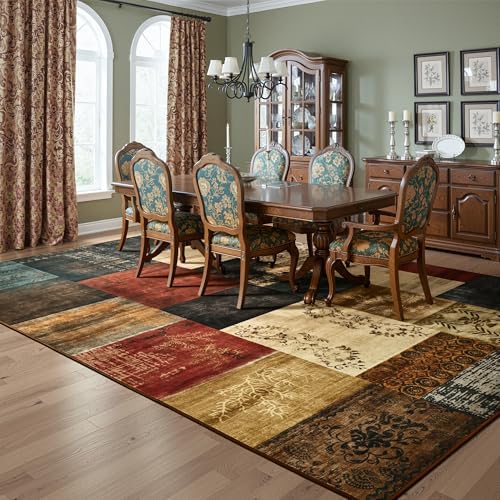 Tepook 5x7 Area Rugs for Living Room, Washable Large Geometric Bedroom Rug - Image 5