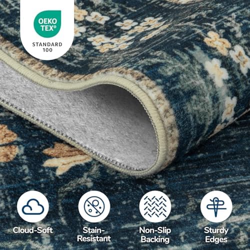 Lessymo Washable Area Rugs 6 x 9 - Image 3