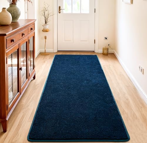 Chicrug Blue 2x6 Minimalist Washable Runner Rugs by ChicrugHomeDecor