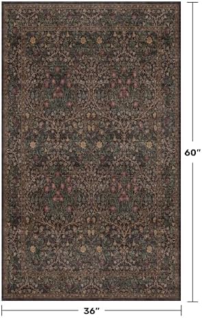 Boho Dark Brown 3x5 Large Entryway Rug - Image 2