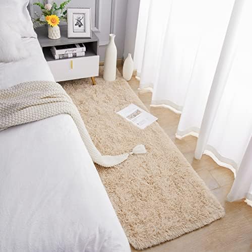 Chicrug Soft Runner Rugs for Bedroom Living Room Plush Fluffy Rug 2x7 - Image 4