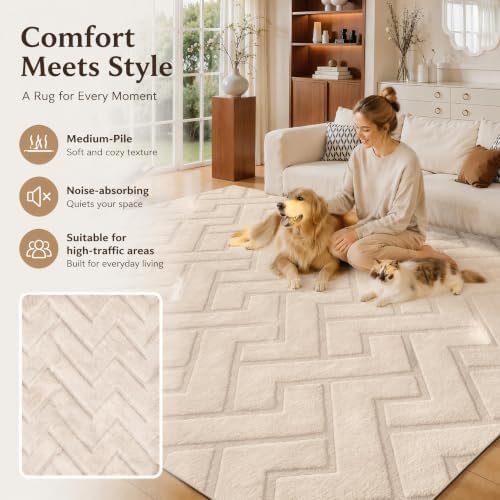 Ciicool 9x12 Large Area Rug for Living Room - Image 6