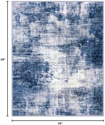 IOHOUZE Abstract Area Rug 4x5 Ft Washable Rugs - Image 2