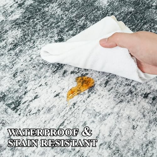 Washable 3x5 Abstract Area Rug: Non Slip Indoor Rugs - Image 5